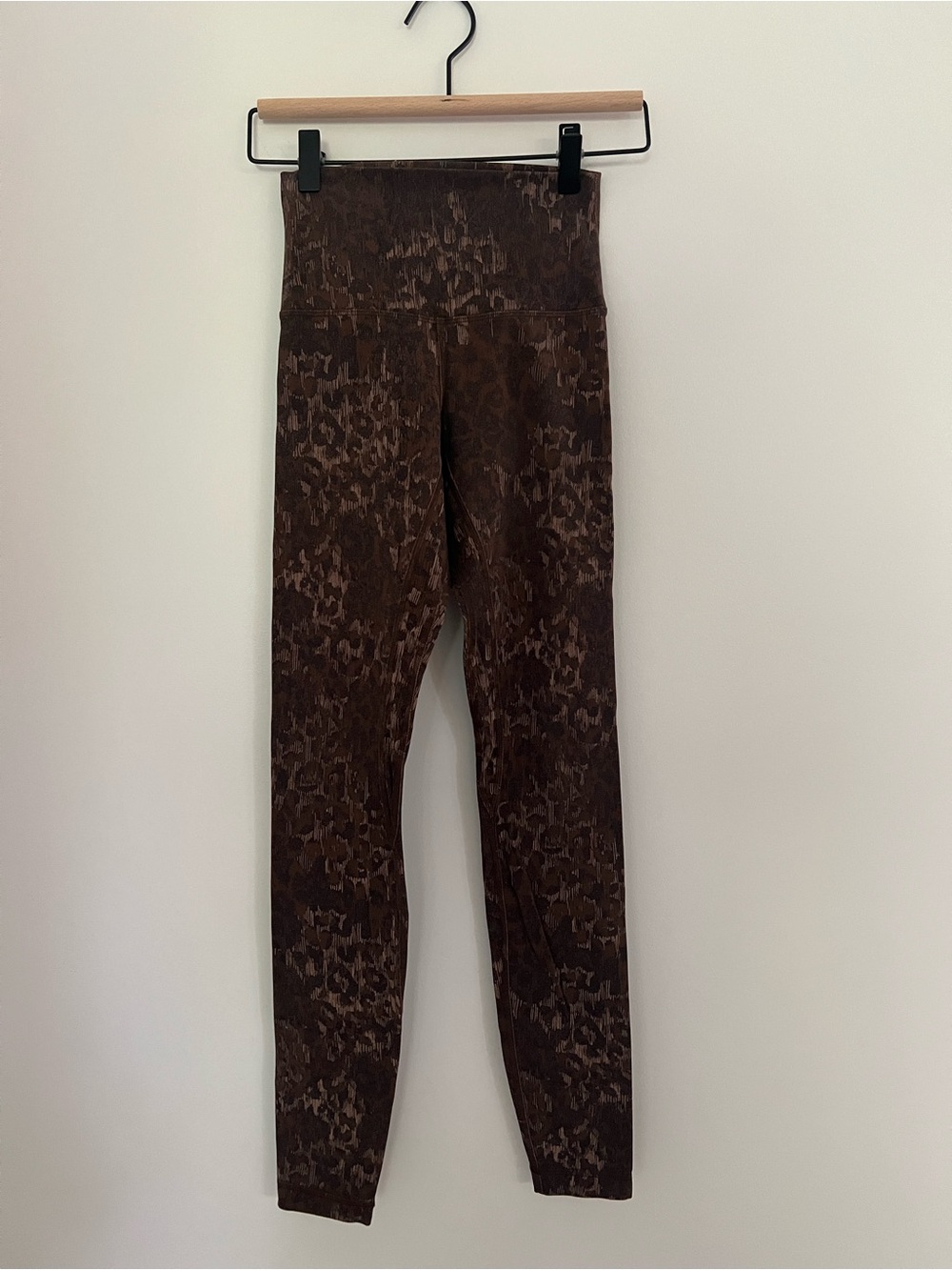 lululemon athletica Brown Leopard-Print align leggings
